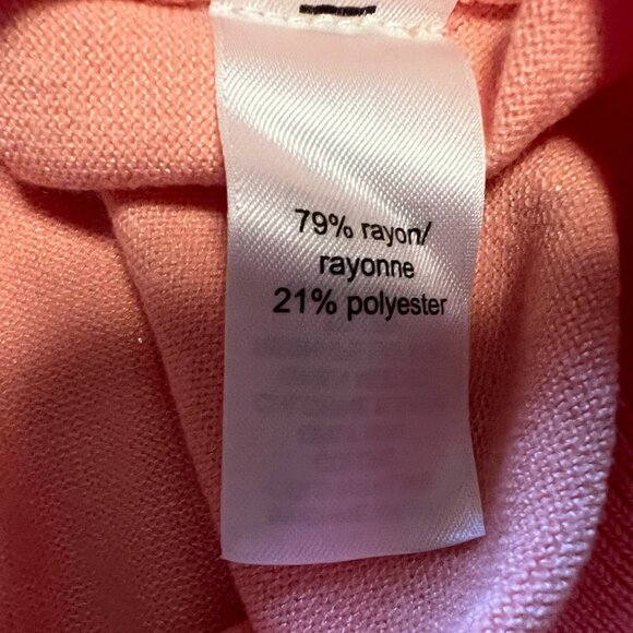 Maurice's Peach Short Sleeve Cardigan - Large - Picture 4 of 4